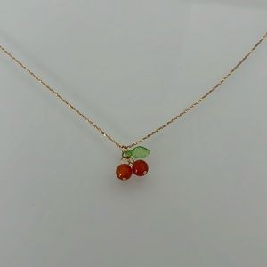 Cherry Gold Filled Non-Tarnish Necklace